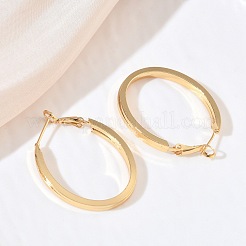 Grandes boucles d'oreilles en laiton pour femmes&nbsp;KK-CBA4112-07G
