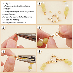 10 шт. пружинные кольцевые застежки из нержавеющей стали 304 STAS-PH0005-15