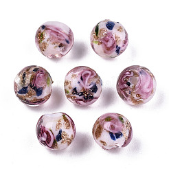 Бусины ручной работы бусины золотого песка LAMP-S194-001I