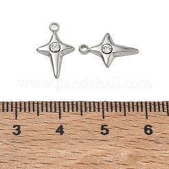 Ciondoli in strass in acciaio inossidabile 304&nbsp;RB-CBA5879-01P