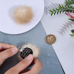 Пряжки для обуви из норковой шерсти&nbsp;FIND-WH0148-466A