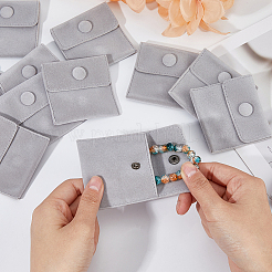 24 шт. квадратные бархатные мешочки для украшений TP-FI0001-02D