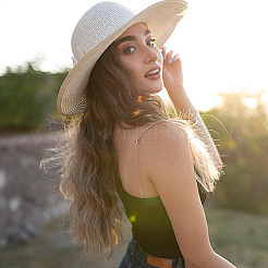 4 пара двухцветных цепочек со стразами FIND-GO0002-50