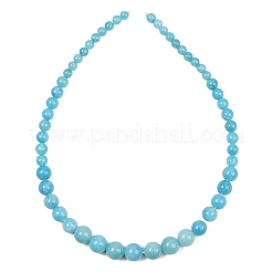 Fili di perle di giada Mashan naturale di dimensioni graduate&nbsp;GG-CBA2AE1-A08-L