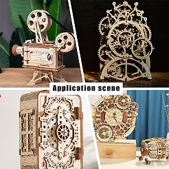 12 шт. 3 необработанных деревянных ломтика WOOD-OC0002-78