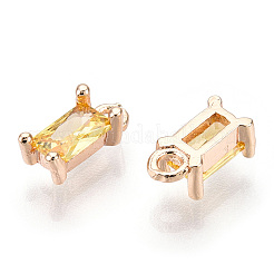 Latón charms de circonio cúbico&nbsp;LS-KK-S350-367I