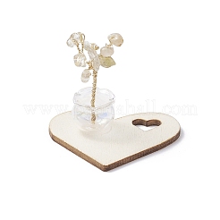 Autres éclats de quartz naturels décorations d'arbre de vie&nbsp;AJEW-JD00014-04