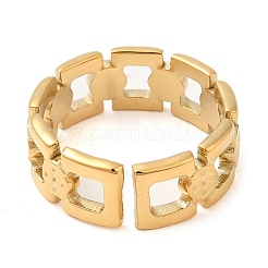 Кольца-манжеты квадратные открытые из нержавеющей стали 304 для женщин&nbsp;STAS-D085-29G