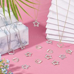 Подвески из сплава 24шт 4 стиля ALRI-FH0001-07