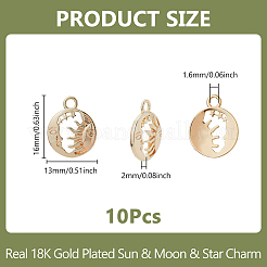 10шт латунные подвески&nbsp;FIND-DC0006-34