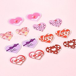 14 шт. 7 стиля подвески из прозрачного акрила ко Дню святого Валентина OACR-FS0001-98