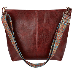 Bolsos de hombro de piel sintética con correa de hombro ética.&nbsp;AJEW-WH20816-217D-1