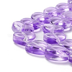 Transparent perles de verre brin&nbsp;GLAA-F112-03D