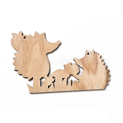 Grands pendentifs en bois imprimé simple face&nbsp;WOOD-I010-12B