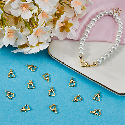 30 шт. латунные застежки-лобстеры&nbsp;KK-BBC0014-65G