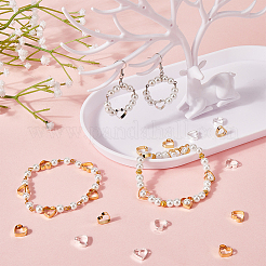 60шт. 2-х цветная латунная рамка для бусин KK-SC0004-57