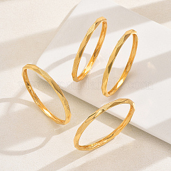 4 шт. роскошные геометрические волнистые браслеты из цинкового сплава для повседневной носки женщин TW4371-3