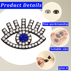 50 pieza de parches de fieltro para coser con diseño de mal de ojo&nbsp;DIY-GF0014-23