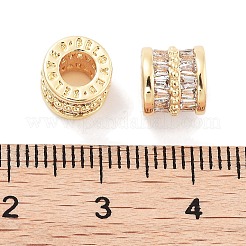 Латунные микропаве из прозрачного кубического циркония KK-P271-43G-B