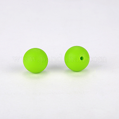 Perles focales rondes en silicone&nbsp;SI-JX0046A-05