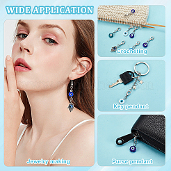 Ручная работа лэмпворк от сглаза и подвеска из сплава в тибетском стиле для ошейника для домашних животных&nbsp;HJEW-AB00296