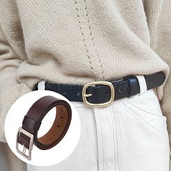 2 ensemble d'anneaux de maintien de ceinture en cuir PU de 2 couleurs&nbsp;FIND-GF0009-20A