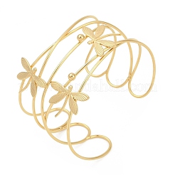 Браслеты-манжеты из нержавеющей стали 304 BJEW-M082-02G