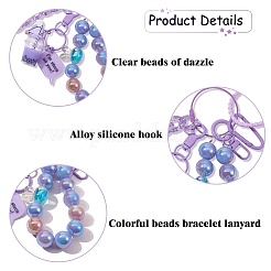 Pulsera con llavero de cuentas para mujer&nbsp;JX425B