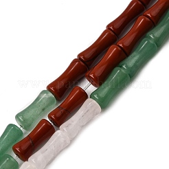 Нити бусин из натурального розового кварца G-F801-D-01