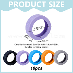 18шт силиконовый чехол для защиты колес багажа&nbsp;FIND-OC0013-86C