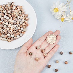 Матовые круглые бусины из натуральной яшмы G-OC0001-23