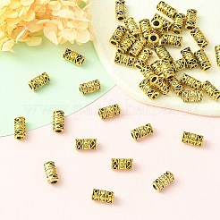 Сплавочные овальные бусины тибетского стиля  PALLOY-YW0001-77