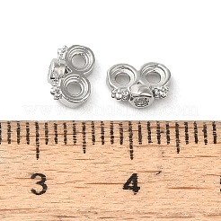 Покрытие стойки латунь прокладывает прозрачные проставки из кубического циркония KK-B088-11A-P