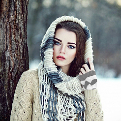 Пряжа из полиакрилонитрилового волокна для вязания перчаток без пальцев COHT-PW0001-13D