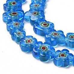 Millefiori a mano fili di perline di vetro&nbsp;X-LAMP-J035-10mm-53
