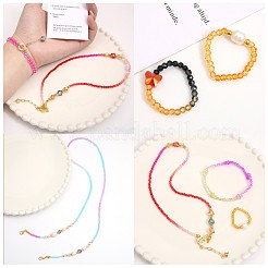 10 нить прозрачных стеклянных бусин градиентного цвета&nbsp;GLAA-CJ0002-09B