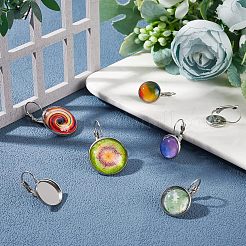 56 pièce de 4 styles de boucles d'oreilles à levier en acier inoxydable 304&nbsp;STAS-UN0025-61