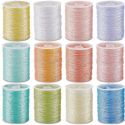12 Rolle 12 Farben Metallic-Nähgarn&nbsp;OCOR-CY0002-02A