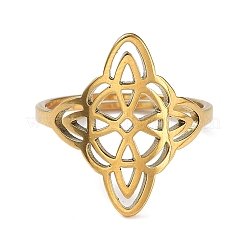 Anillos ajustables de acero inoxidable 304 con recubrimiento iónico (IP)&nbsp;X-RJEW-B047-03G