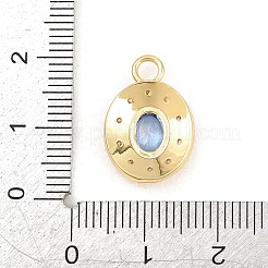 Pendentifs avec zircon cubiques à micro-pavés en laiton&nbsp;KK-Z151-16G-01