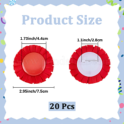 Broschen aus Polyester&nbsp;JEWB-WH20010-03B