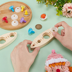 Hölzerne Puppe Handwerk Augen Werkzeuge&nbsp;DIY-WH0430-946