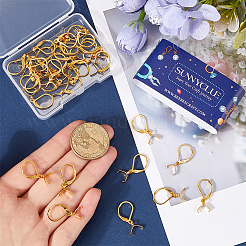 40 шт. фурнитура для сережек из нержавеющей стали 304 STAS-SC0009-31G