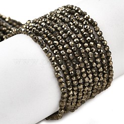 Природного пирита бисер нитей G-J002-19