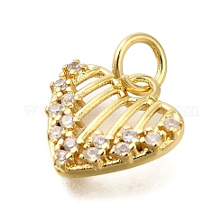 Подвески латунные горный хрусталь KK-V002-03G