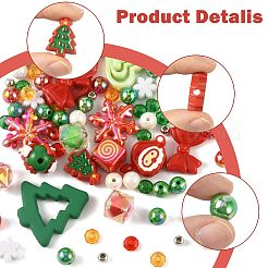 100 stücke 19 arten weihnachten acryl perlen&nbsp;MACR-FS0002-33