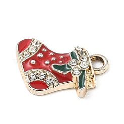 Подвески из сплава со стразами на рождественскую тематику&nbsp;PALLOY-P313-02A-G