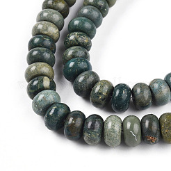 Нити бусин из натурального нефрита шушан G-T140-73A