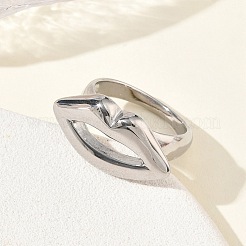 Fingerringe aus 304 Edelstahl für Damen&nbsp;SA-CBA289B-08P