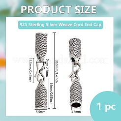 925 стерлингового серебра мозг конец&nbsp;STER-BC0003-27AS